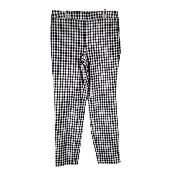 Talbots Women Chatham Ankle Pants Sunrise Gingham Size 4 Casual Preppy - Picture 2 of 10